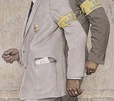 Norman Rockwell (1894-1978), 'The Problem We All Live With', 1963 (detail).